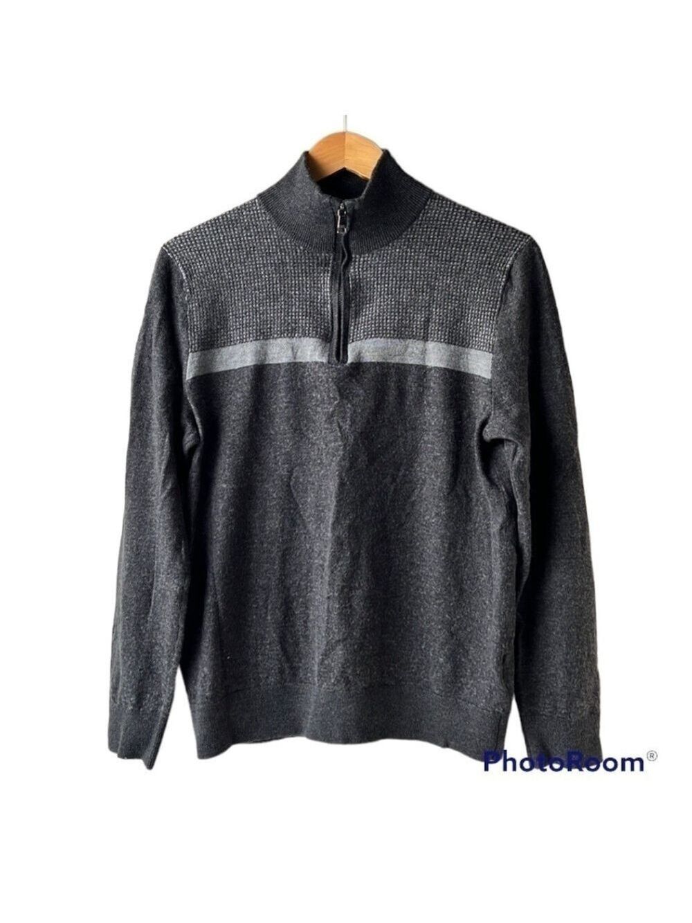 BANANA REPUBLIC Grey Merino Wool Sweater Size Medium